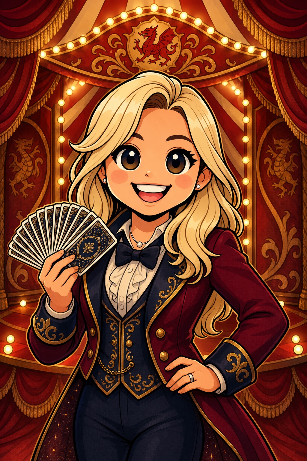 Carys Wilde as the Mesmeric Cardsharp