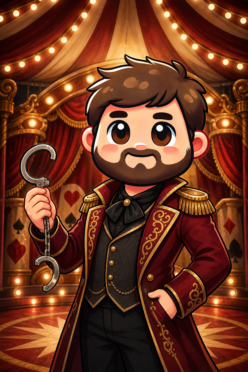 Jamie as the RFR V carnival escape artist